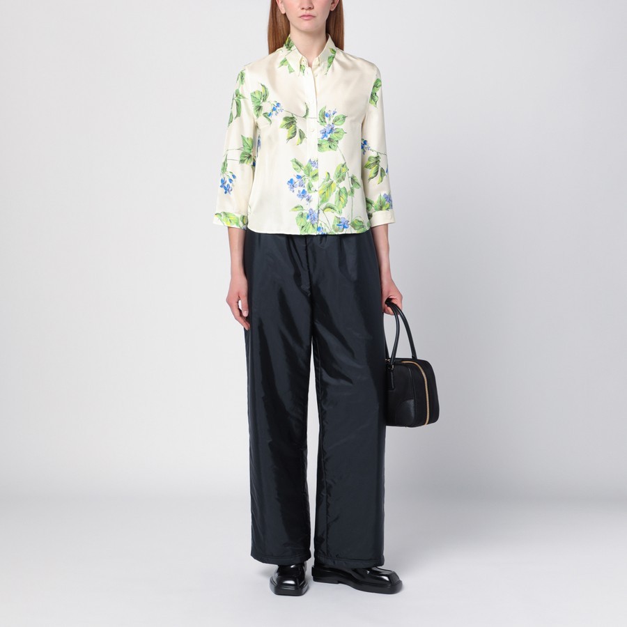 Shop Prada Lightweight Re-nylon Pants In Blue