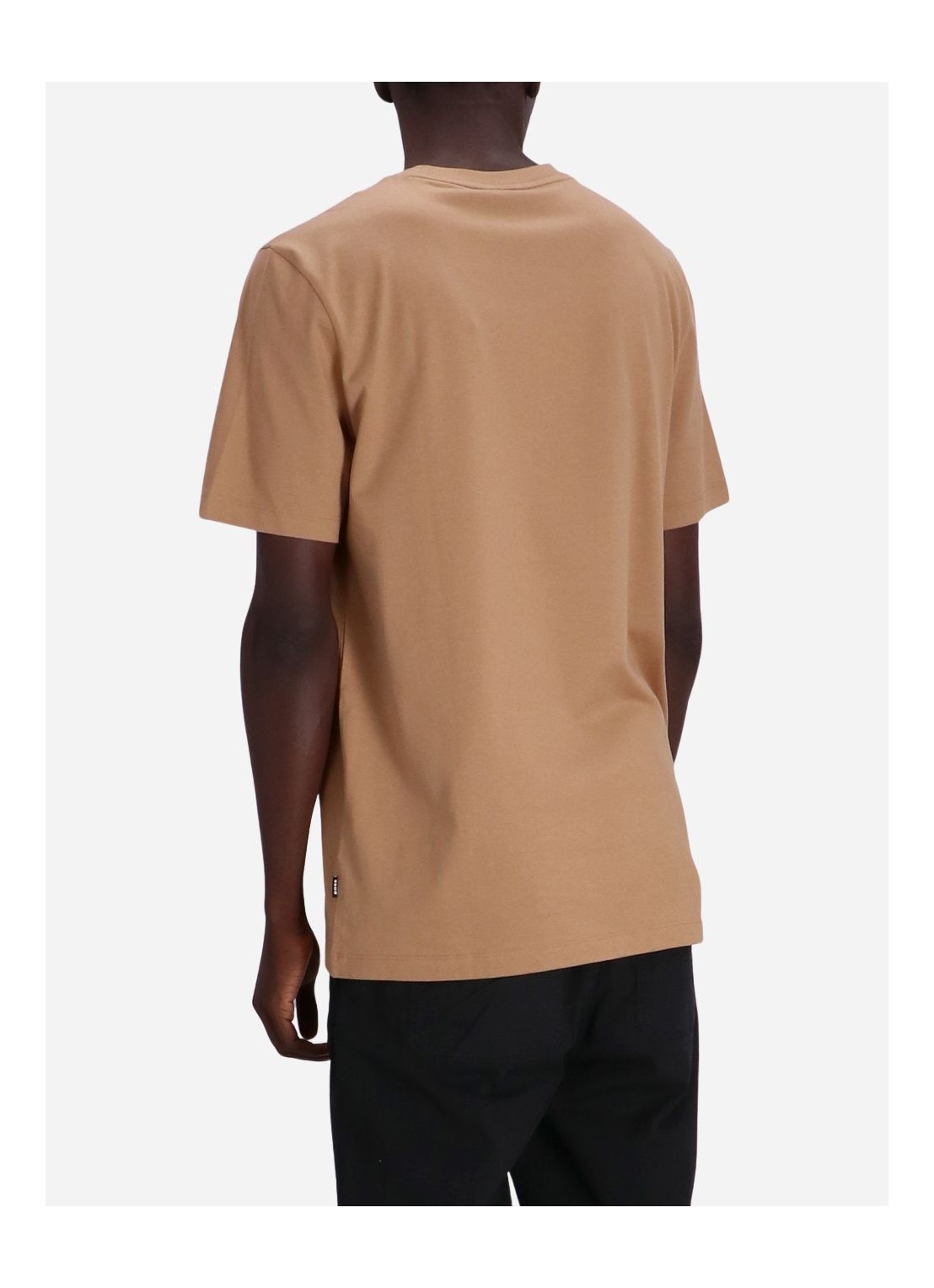 Hugo Boss Graphic-print Cotton T-shirt In Nude
