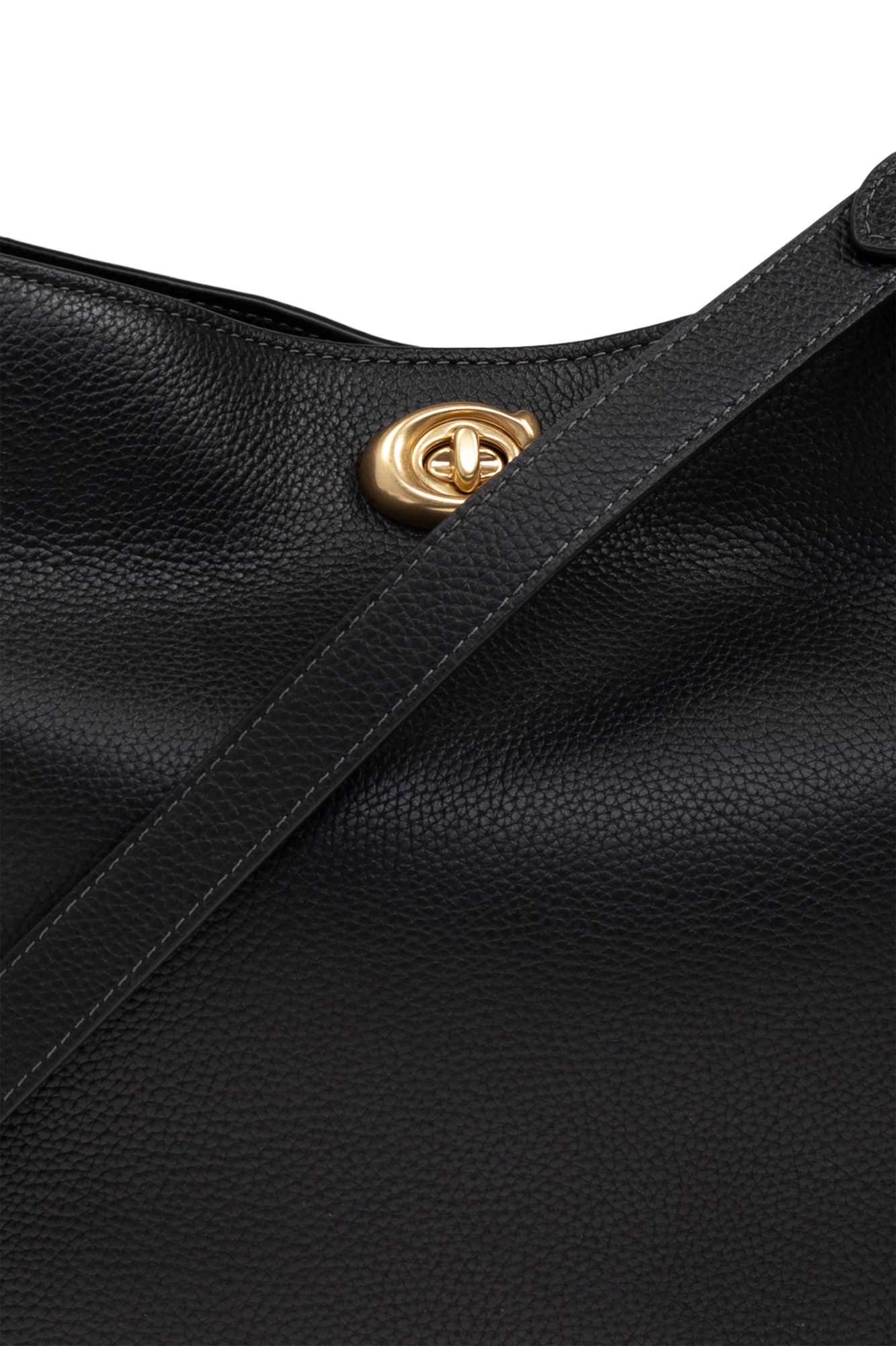 Coach Willow B Logo Detailed Tote Bag In Black