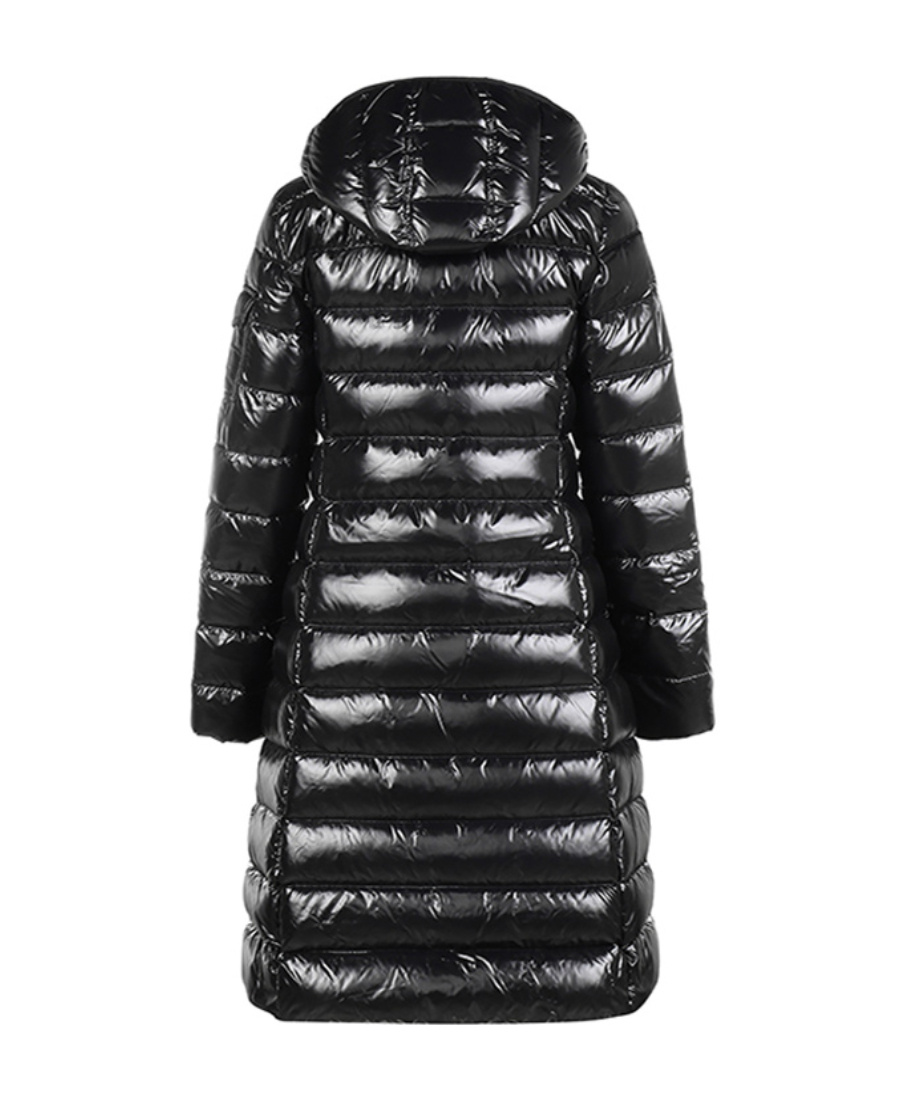 Shop Moncler Hooded Down Jacket In Black