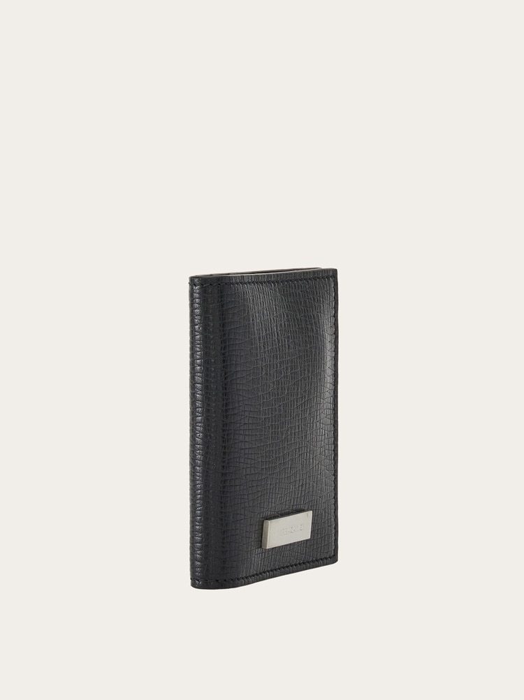 Ferragamo Logo Wallet In Black