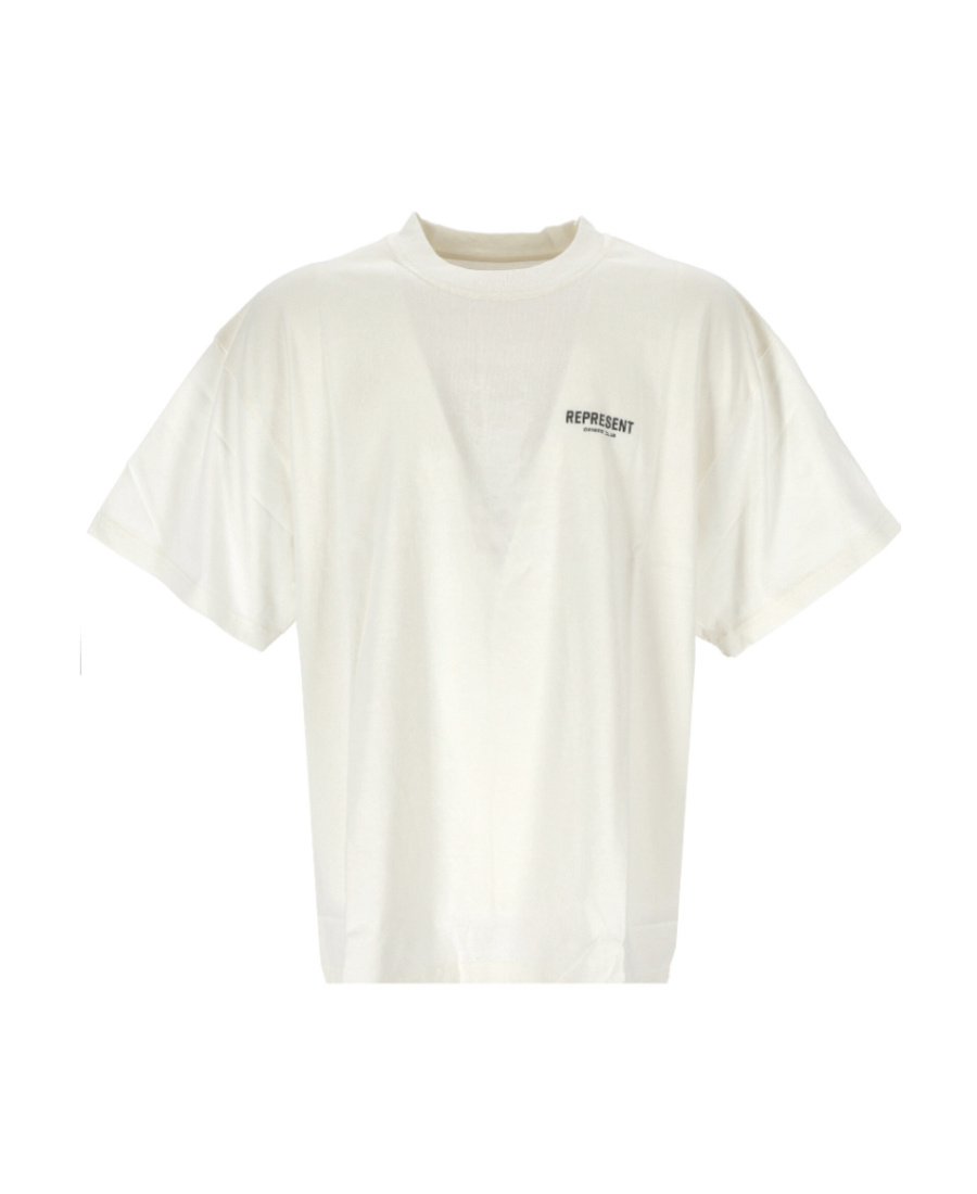 Represent Owners Club Logo Cotton T-shirt In White