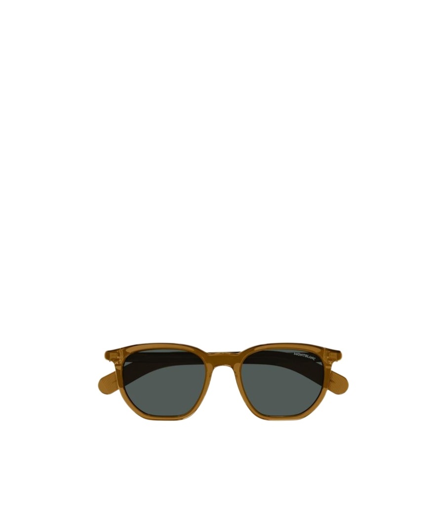 Montblanc Geometric-frame Sunglasses In Black