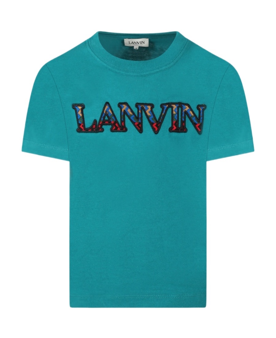 Lanvin Logo Round-necked T-shirt In Green