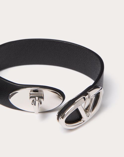Valentino Vlogo Bracelet In Black