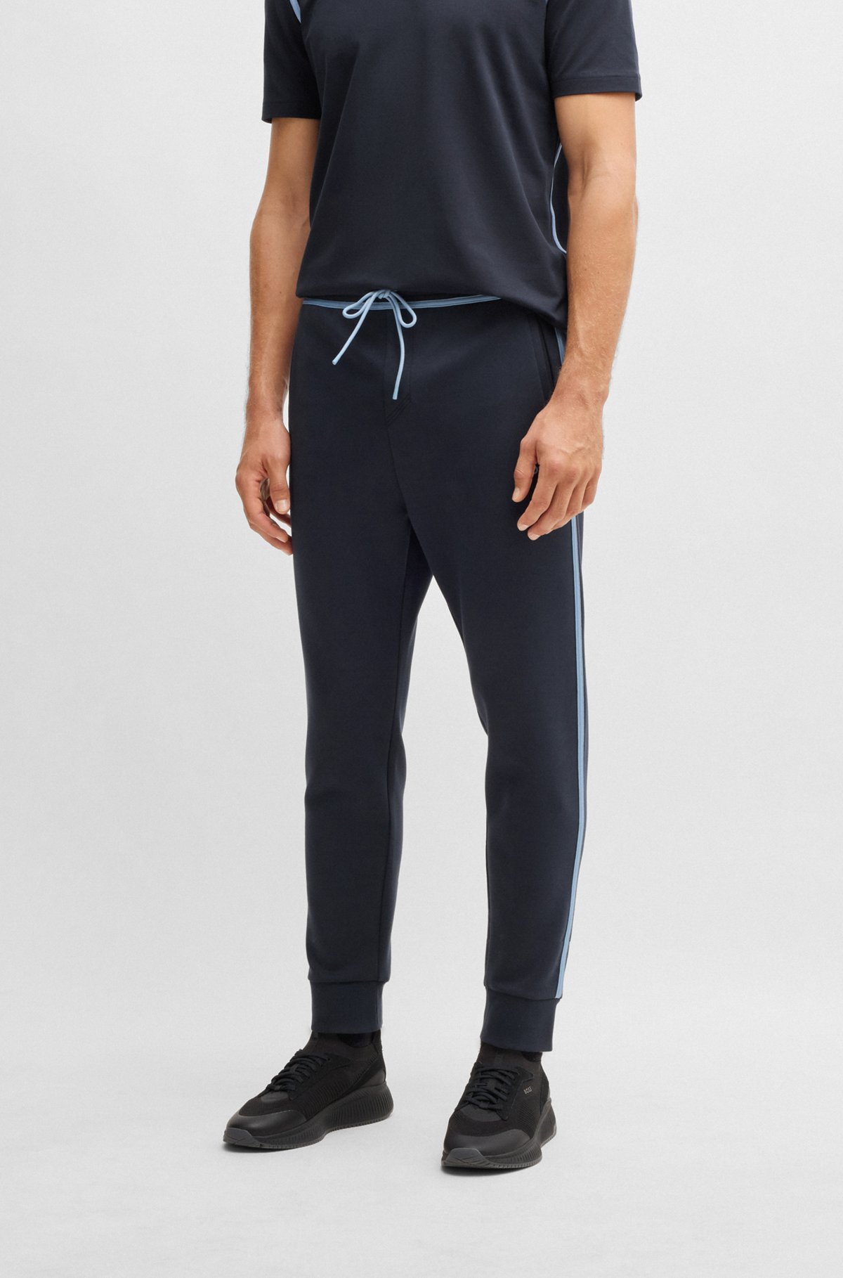 Shop Hugo Boss Hadiko Track Pants In Black