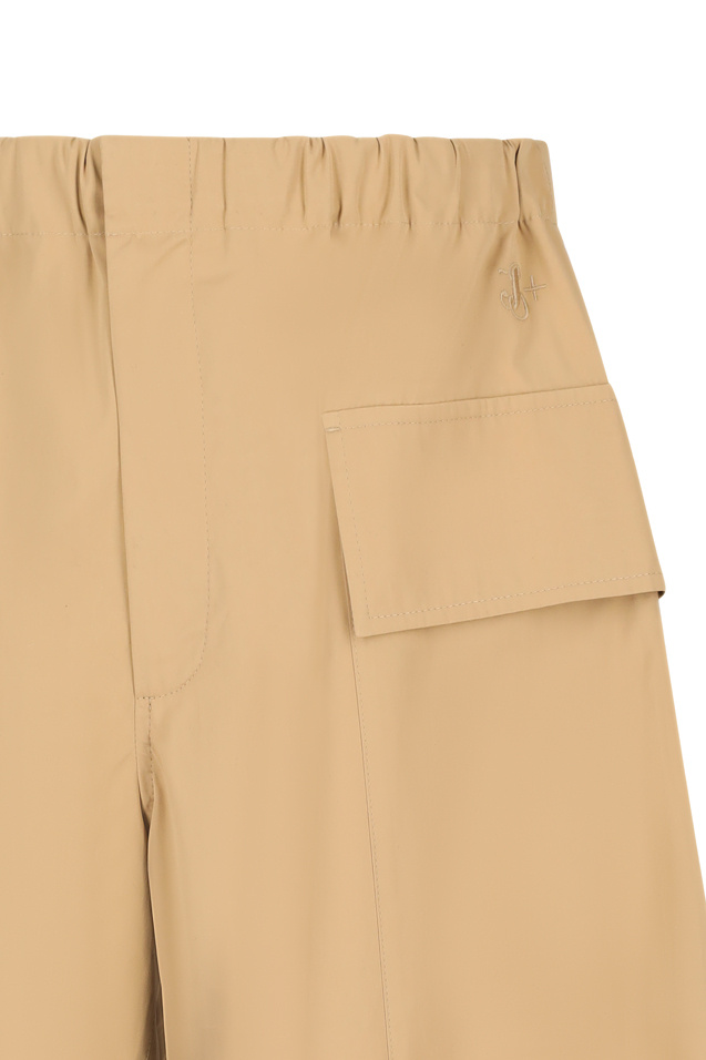 Jil Sander Poplin Shorts In Nude