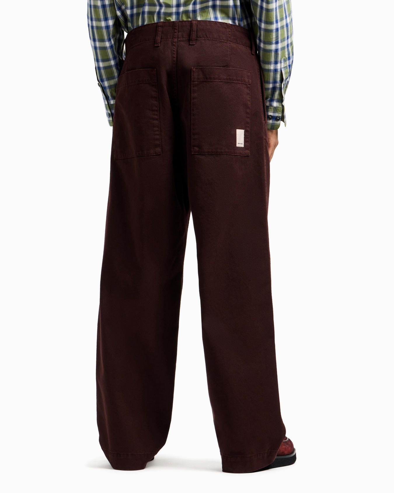 Emporio Armani New York Capsule Collection Drill Trousers In Brown