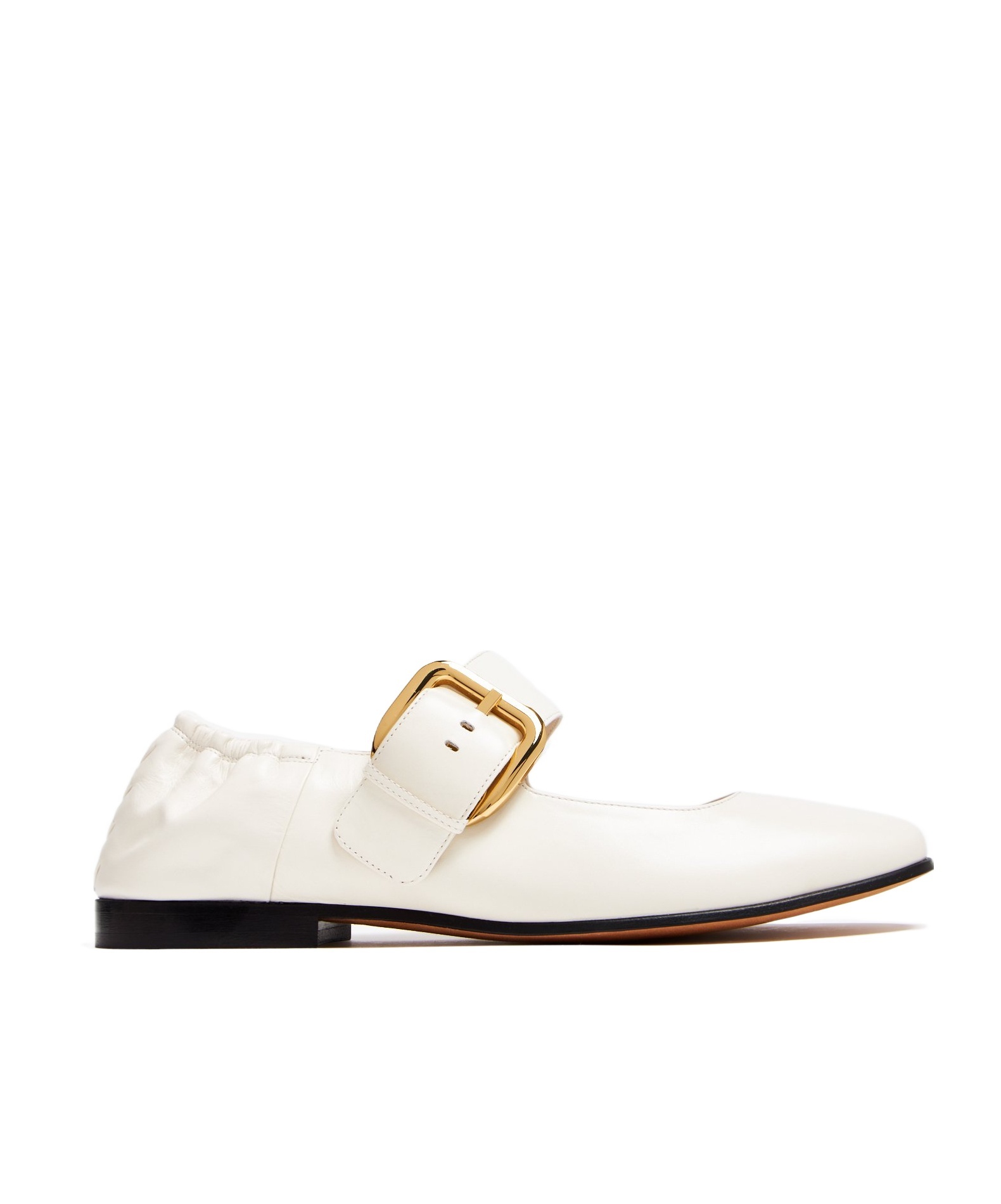 Bottega Veneta Off-white Astaire Mary-jane Ballerina Flats In White