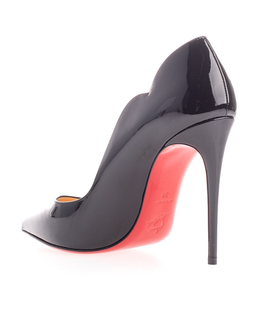 Christian Louboutin Hot Chick Black Patent Leather Pumps In Black