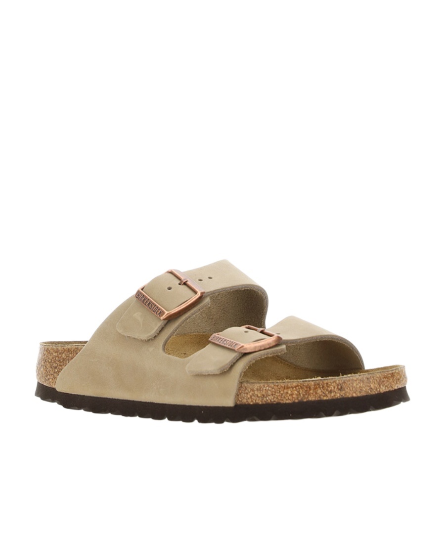 Birkenstock Round Head Flat-soled Slippers In Gold