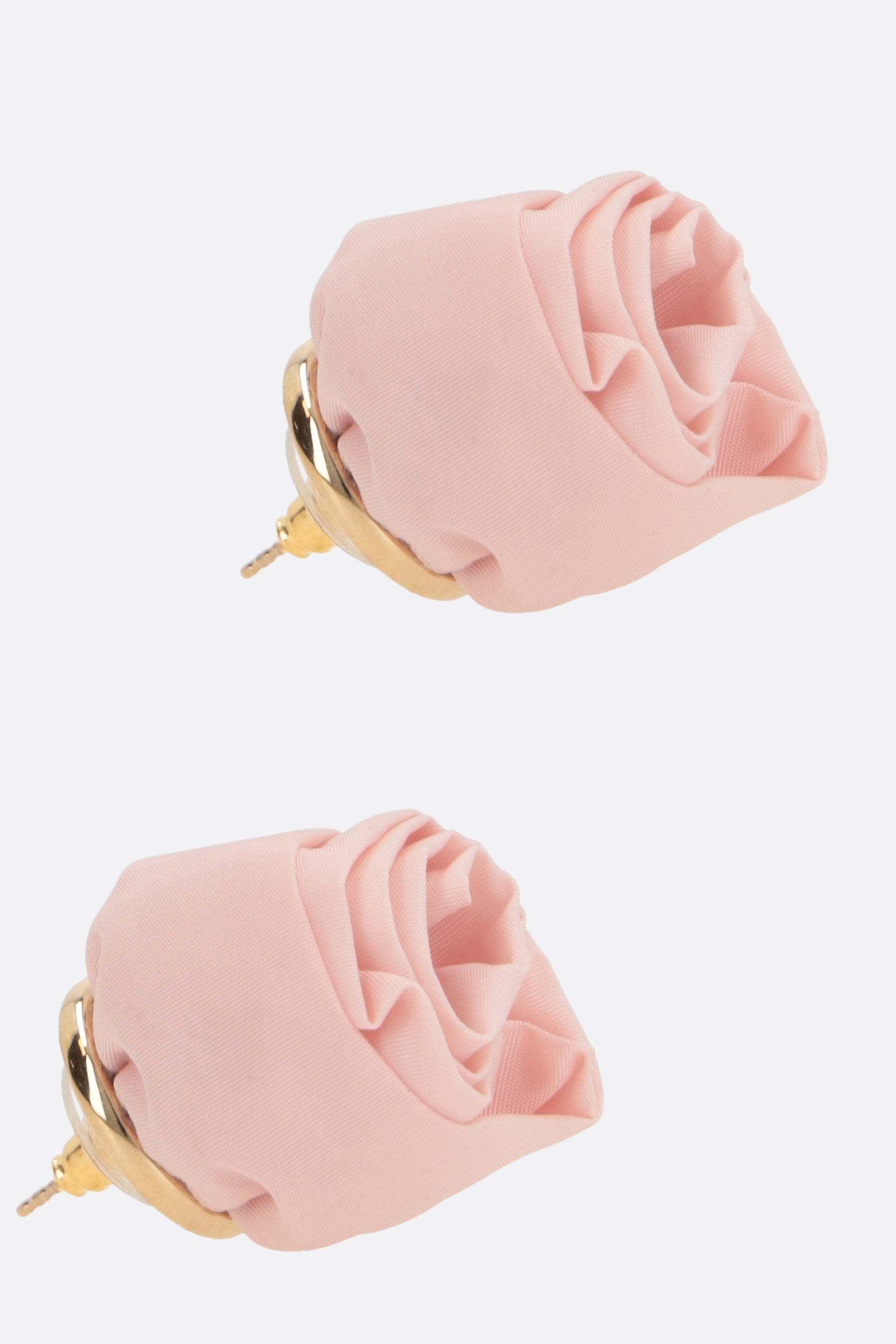 Simone Rocha Rose Stud Earrings In Pink