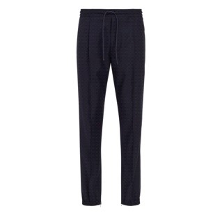 Dior Drawstring Casual Pants In Blue