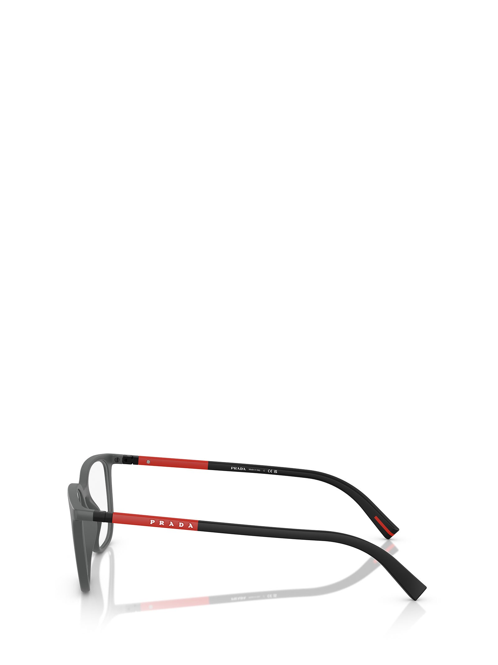 Prada Eyewear Square Frame Glasses In Gray