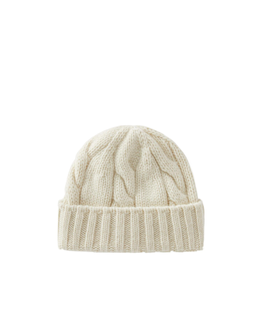 Loro Piana Cashmere Cable Knit Beanie In Neutral