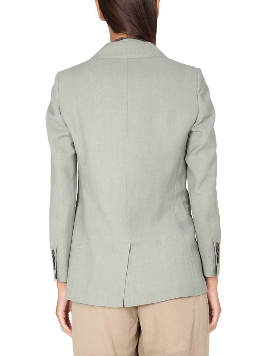 Brunello Cucinelli Women's Fluid Twill Jacket In White