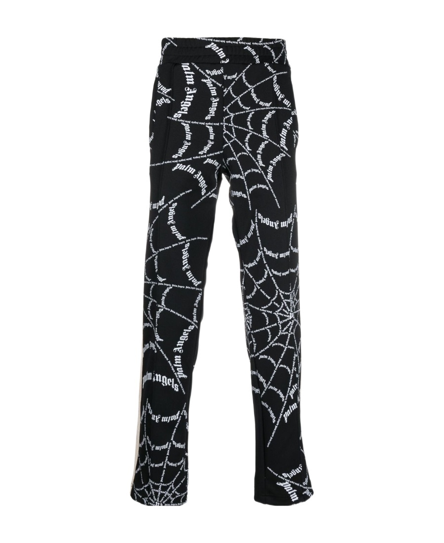 Palm Angels Man Pants Black Size Xl Polyester In Black