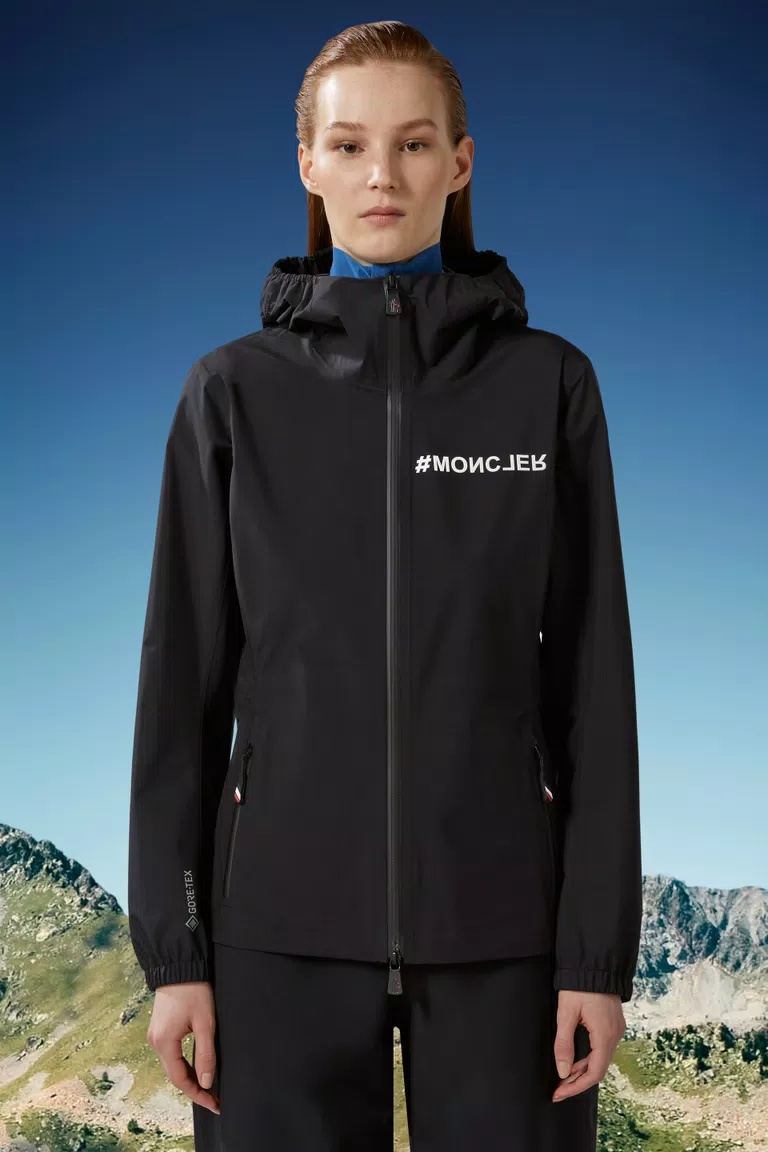 Moncler Valles Hooded Jacket Black In Black