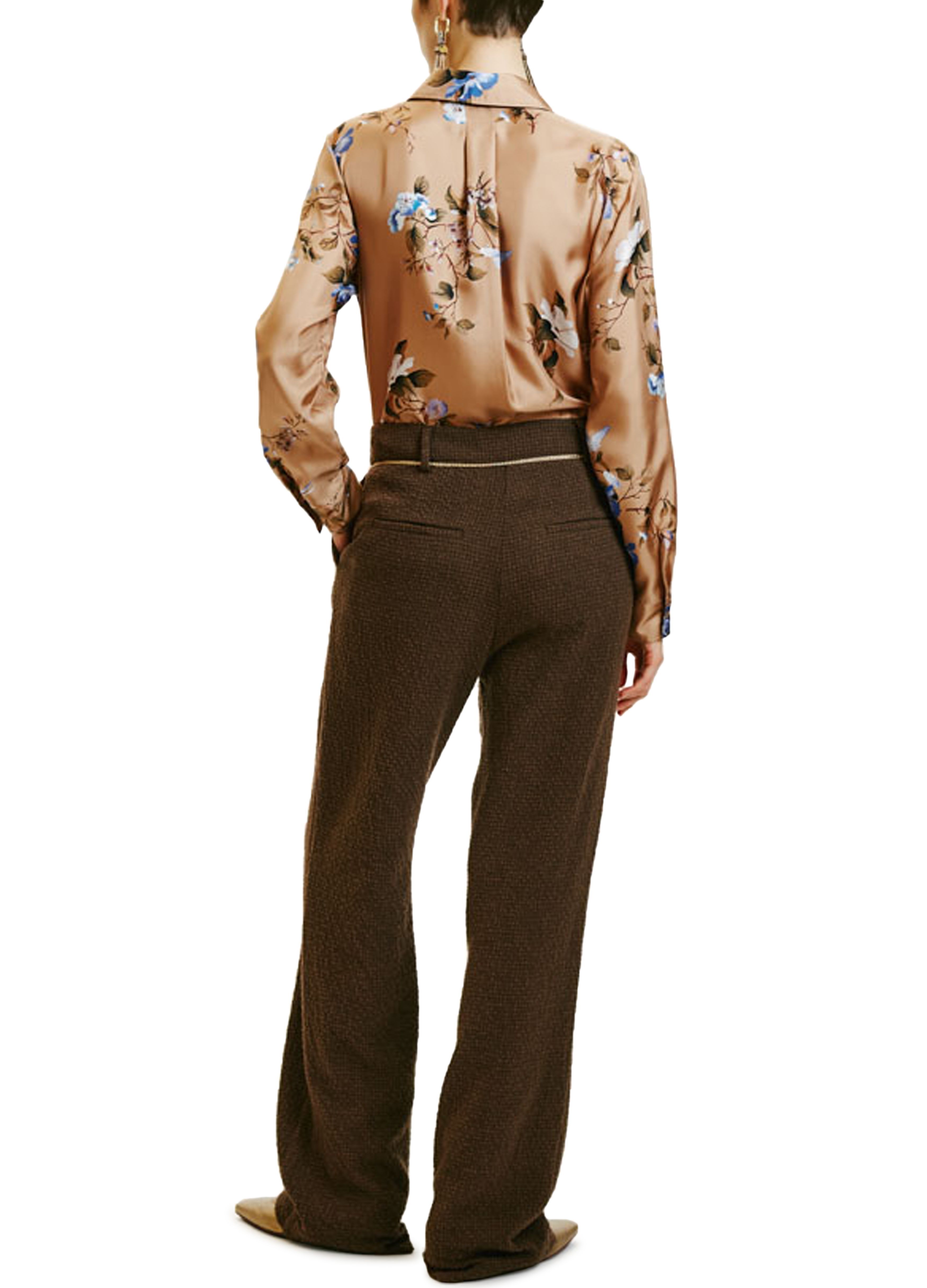 Momoní Ukiyo Wide Leg Pants In Green