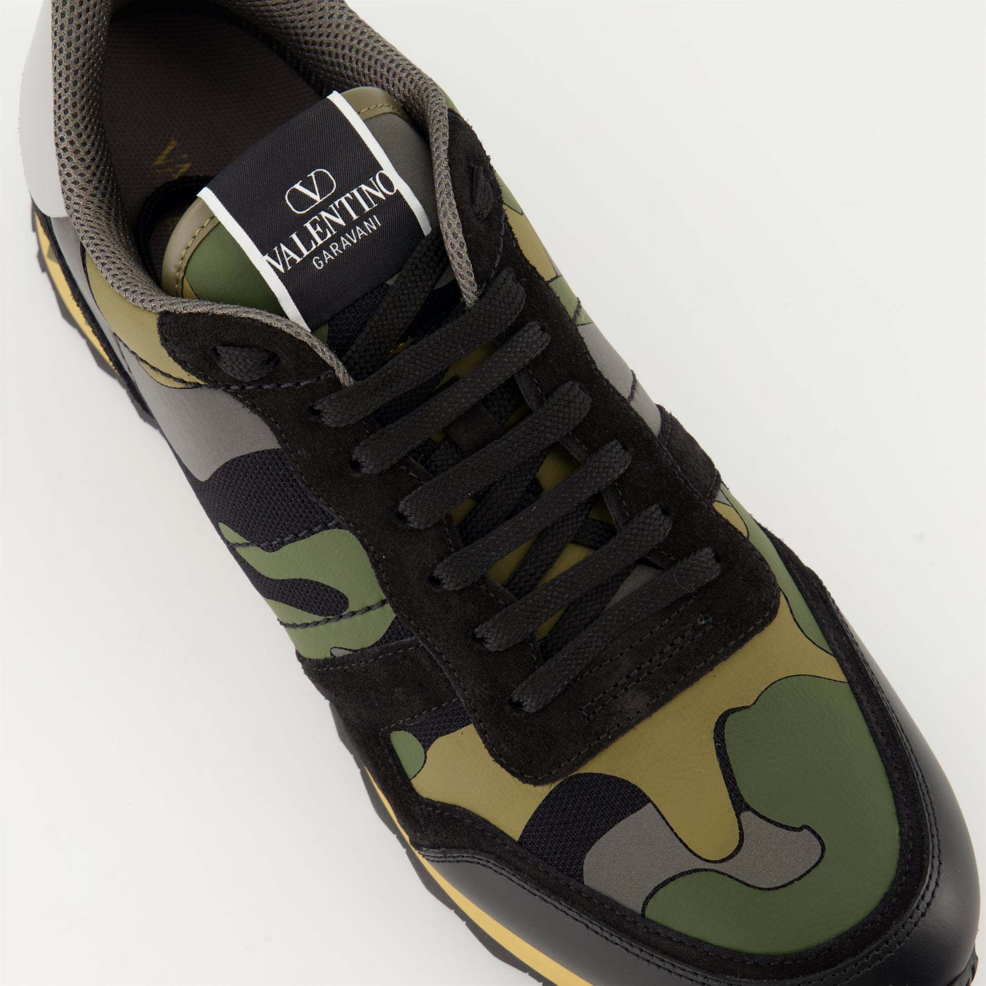 Valentino Sneaker Rockrunner Camouflage In Black