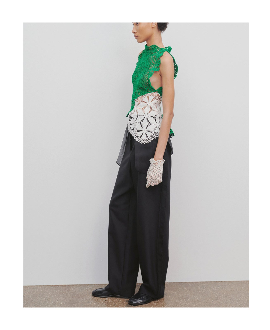 The Row Claudiu Wool And Mohair Casual Pants In Black