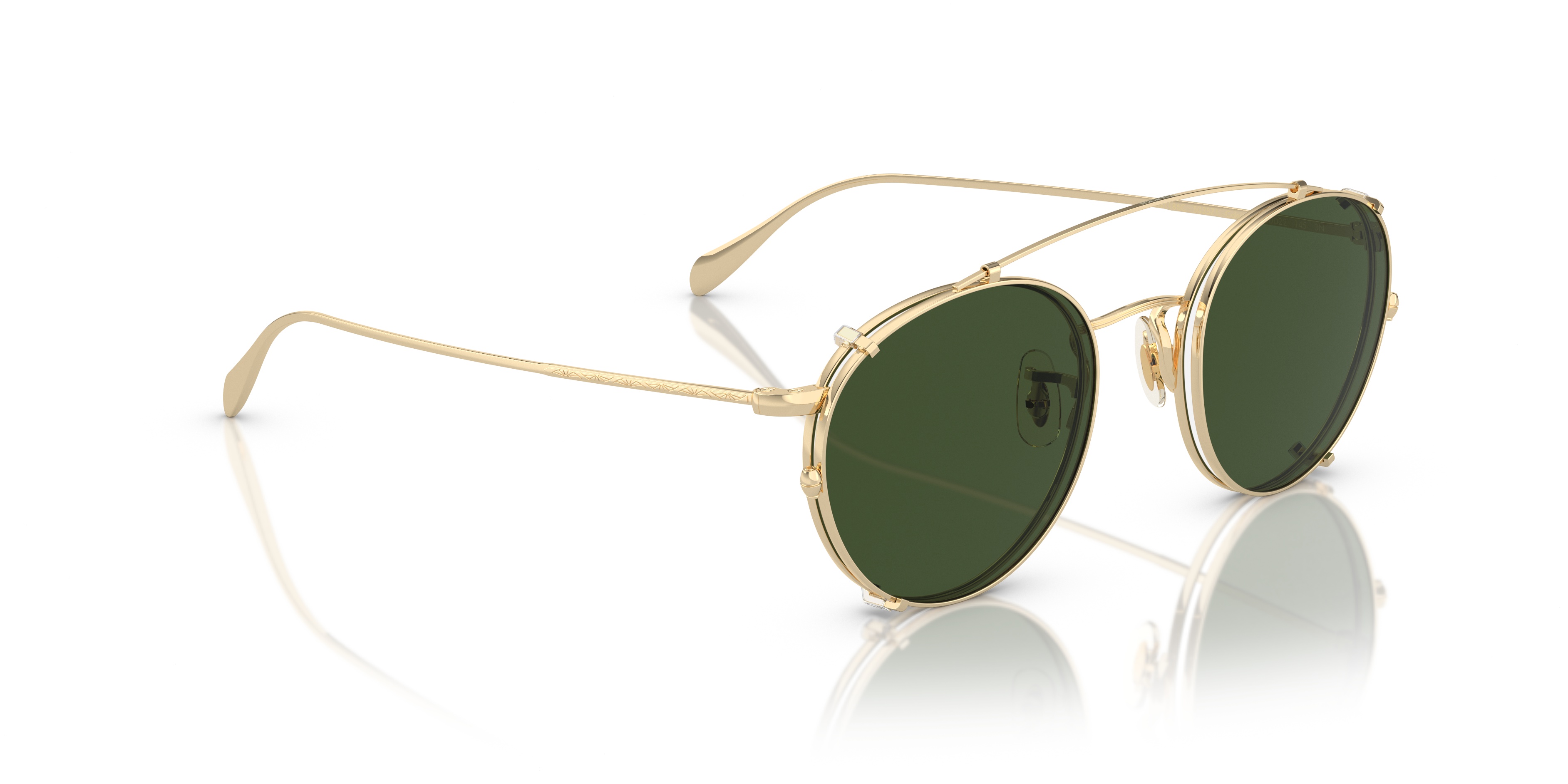 Oliver Peoples Coleridge Lens Clamp In Green