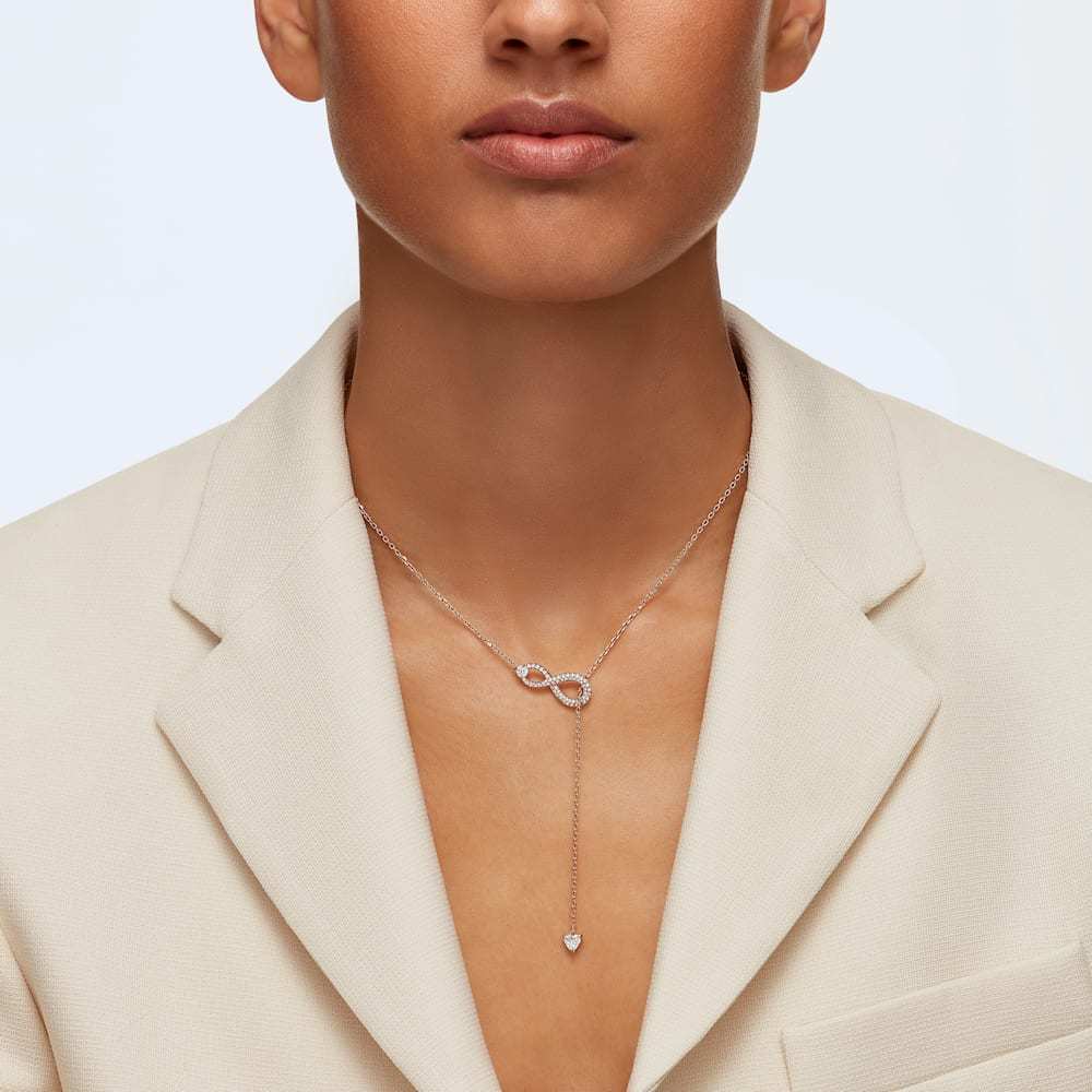 Swarovski Endless Symbol Necklace In Yellow