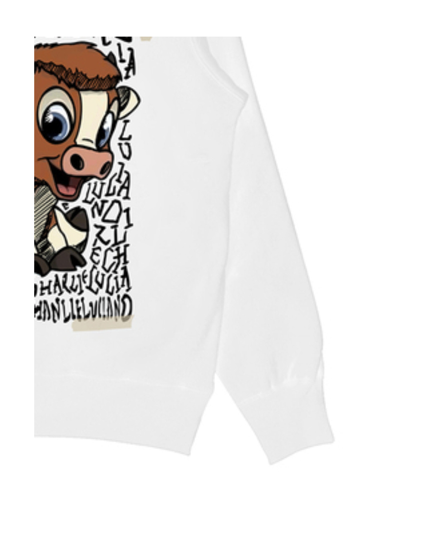 Charlie Luciano Printed Sweater In White