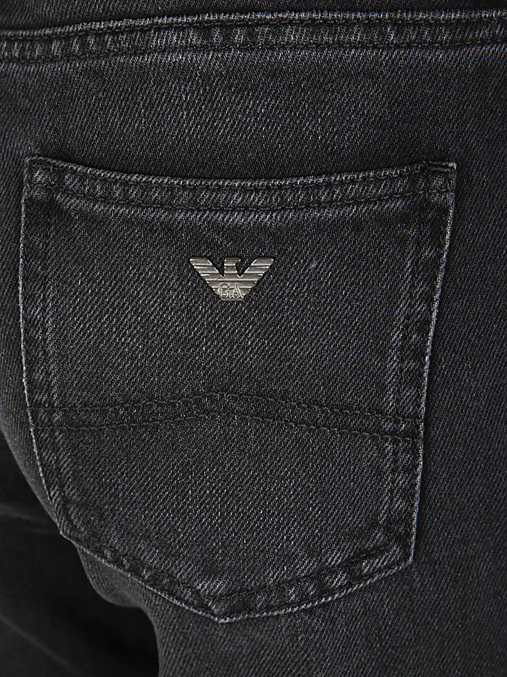 Shop Emporio Armani J9d Flared Jeans In Black