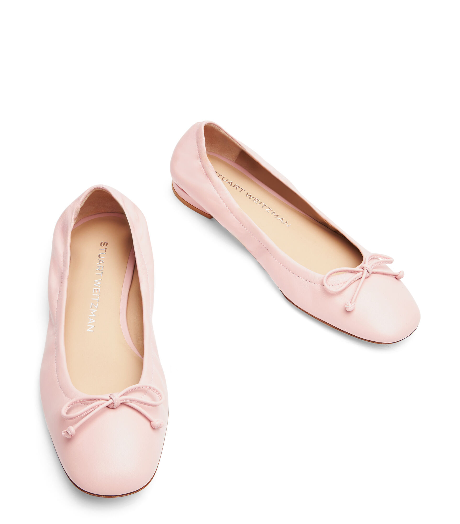 Stuart Weitzman Bria Ballet Flats In Nude