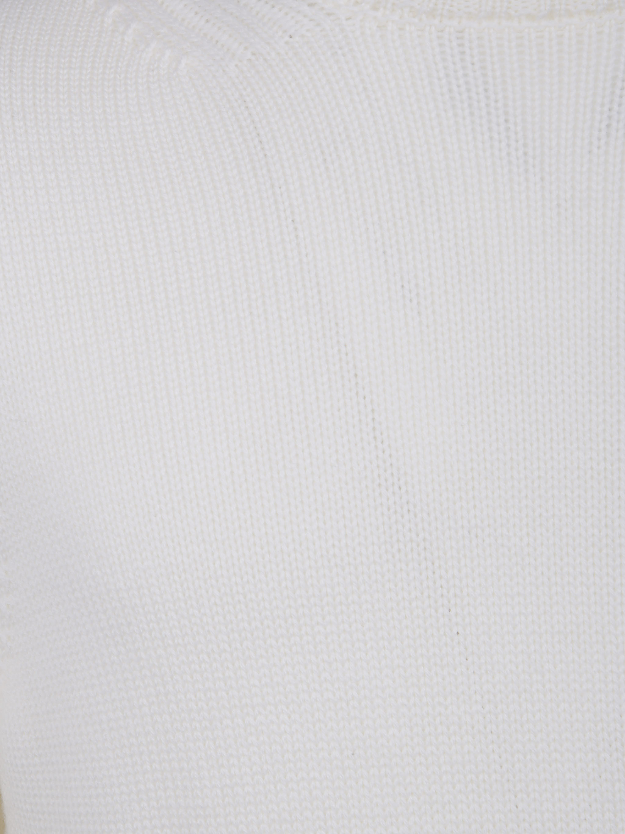 Dondup Ribbed Turtleneck Sweater Long Sleeves In White
