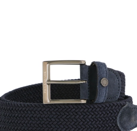 Paul & Shark Weaving Logo Belt In Black