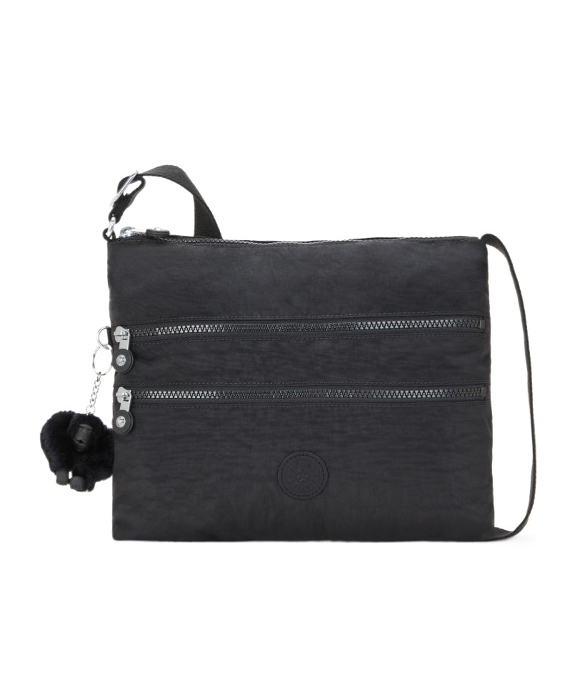 Kipling Logo Shoulder Bag In Black