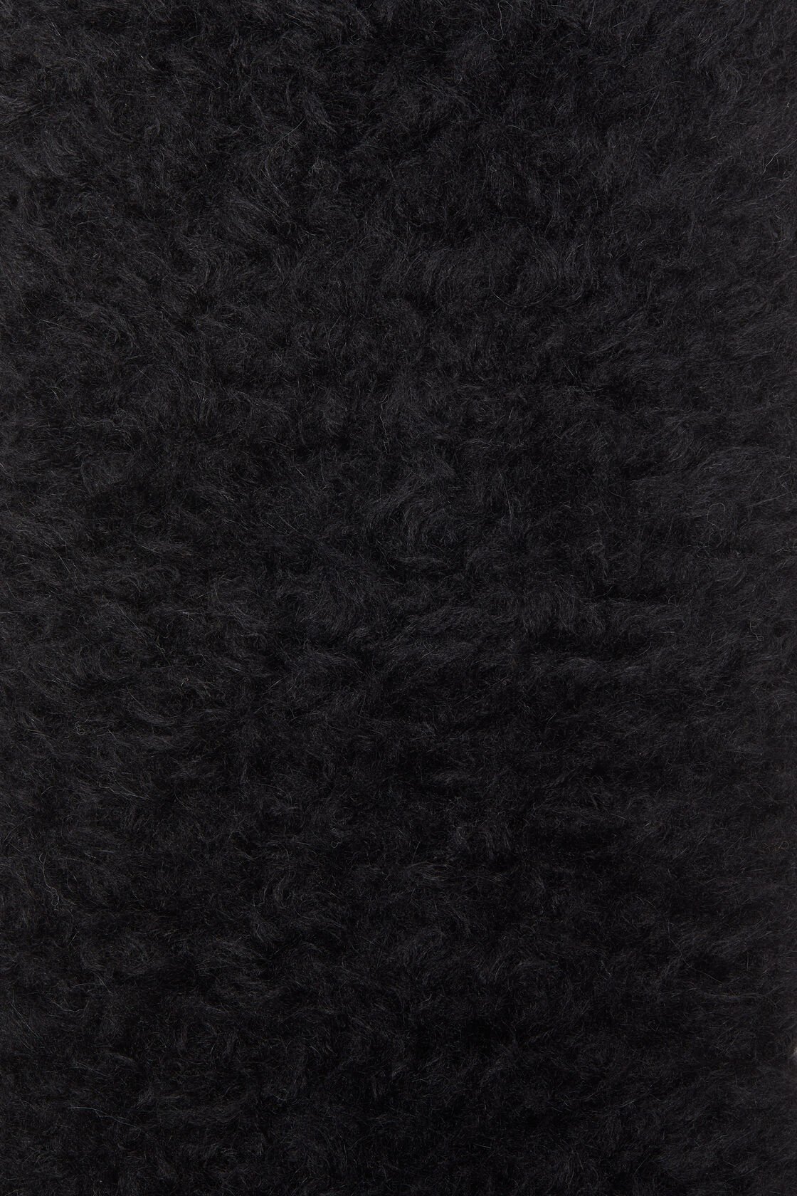 ACNE STUDIOS LOGO-TAG FAUX-FUR SCARF