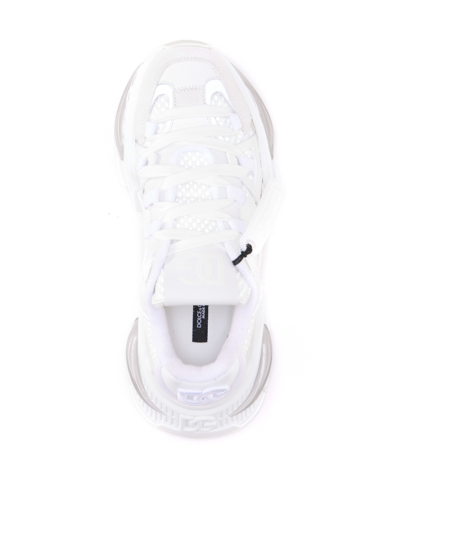 Dolce & Gabbana White Mixed-material Airmaster Sneakers In White