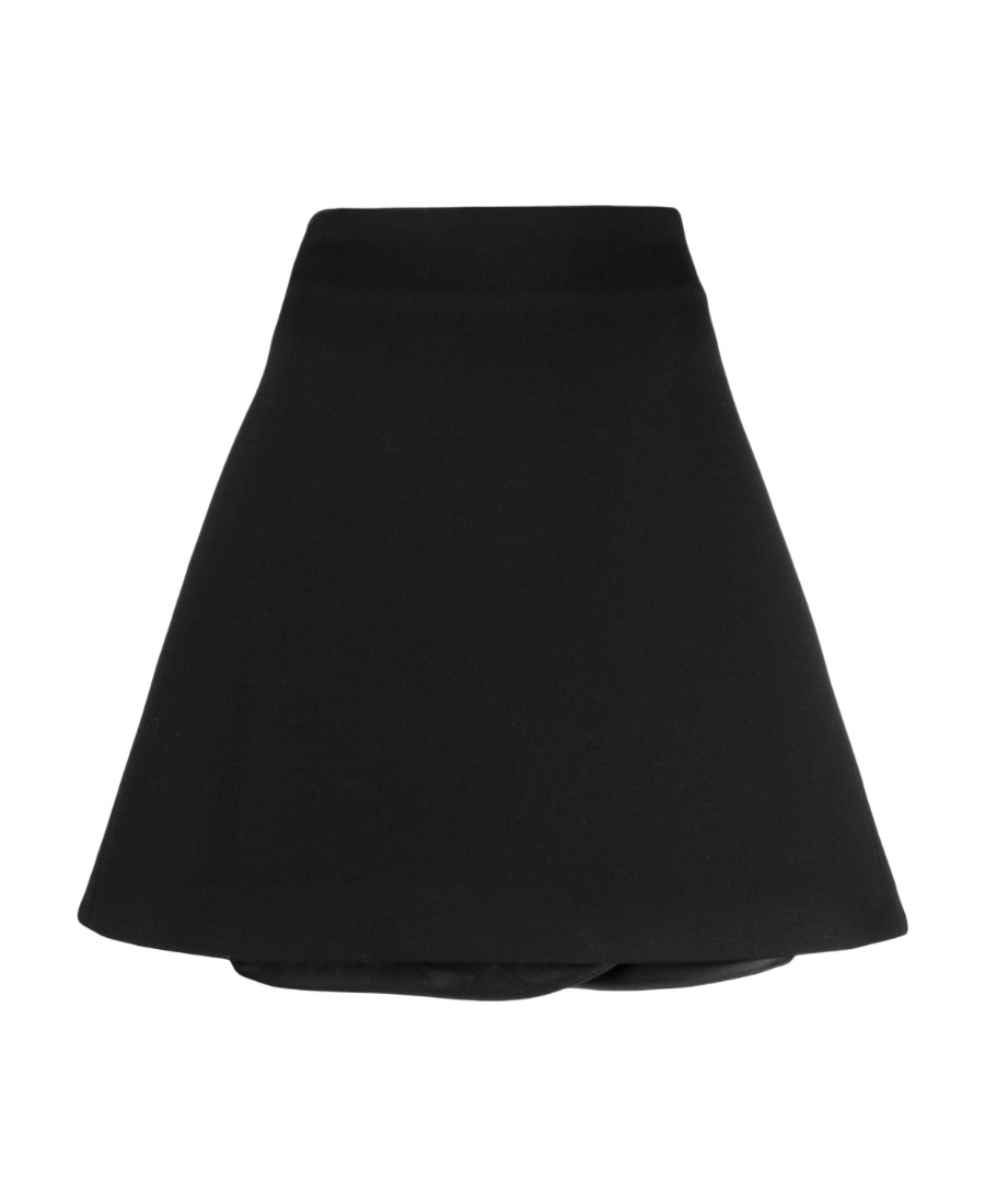 Bottega Veneta A-line Godet-detail Mini Skirt In Black