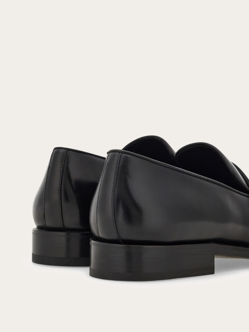 Ferragamo Tramezza Penny Loafer In Black
