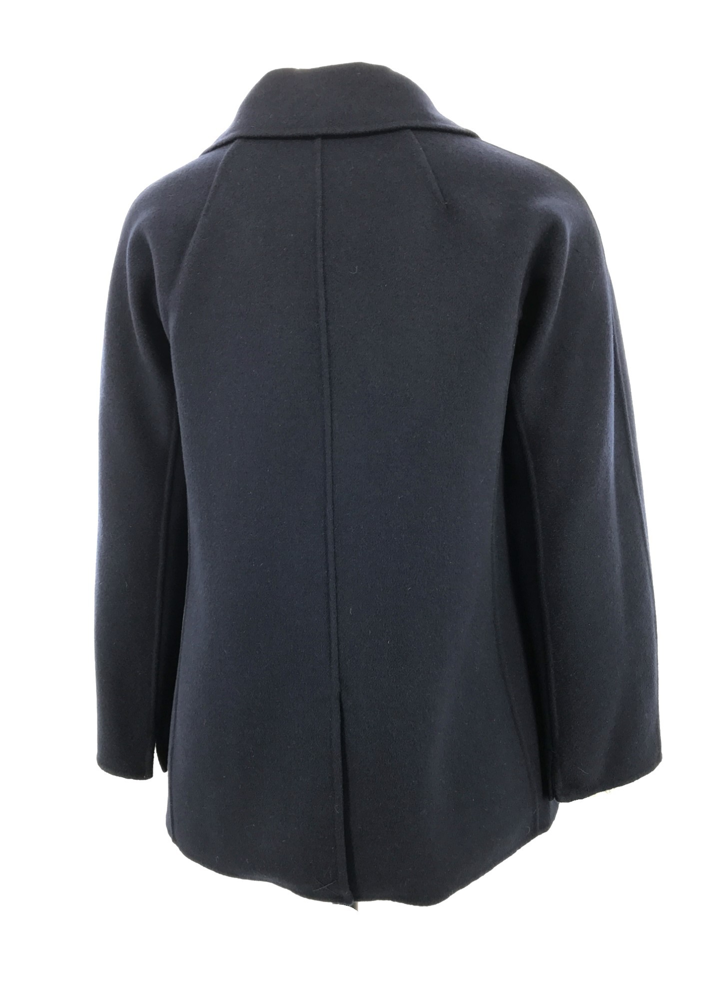 Max Mara Double-breasted Long-sleeved Casual Jacket In Black