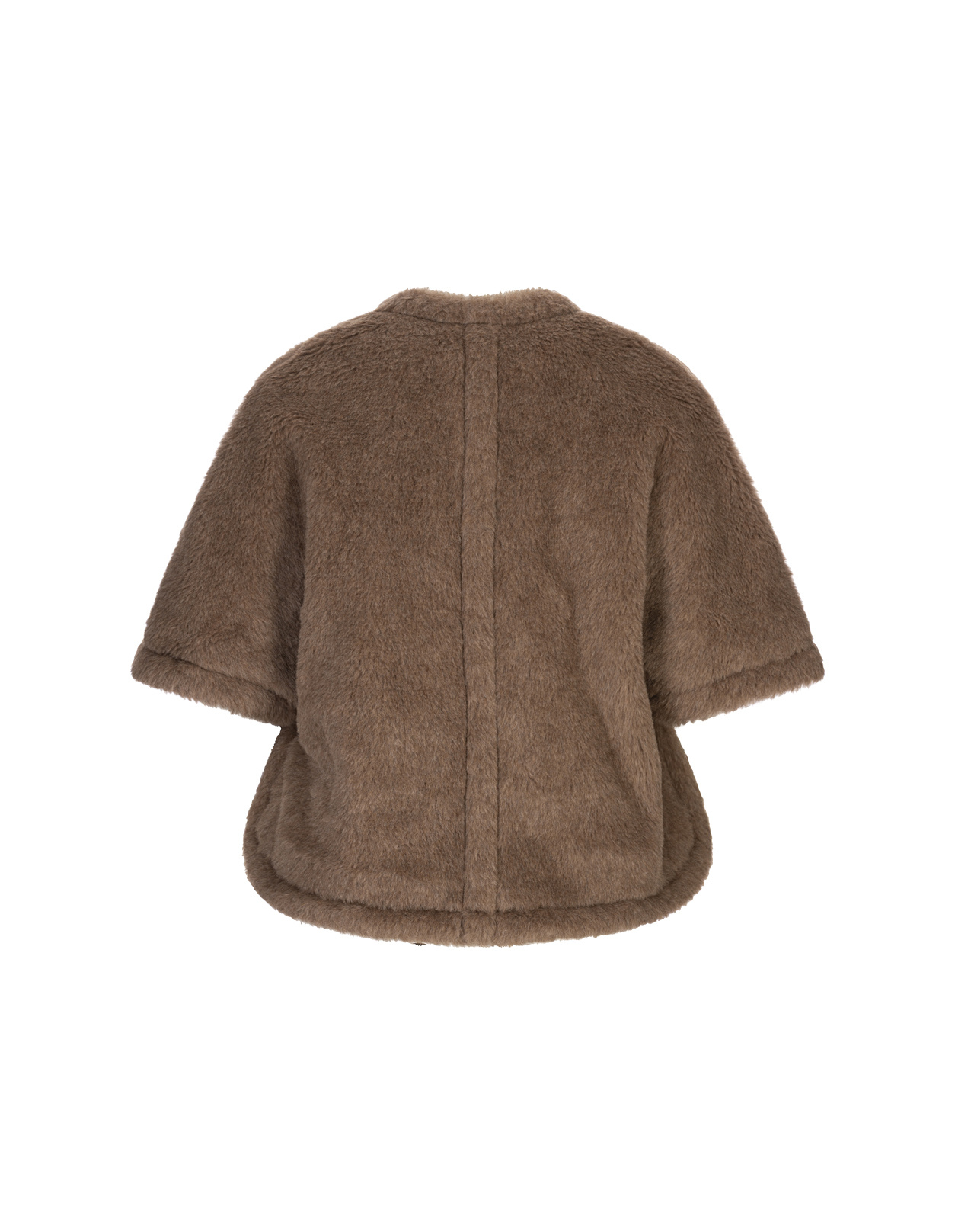Max Mara V-neck Cape In Brown