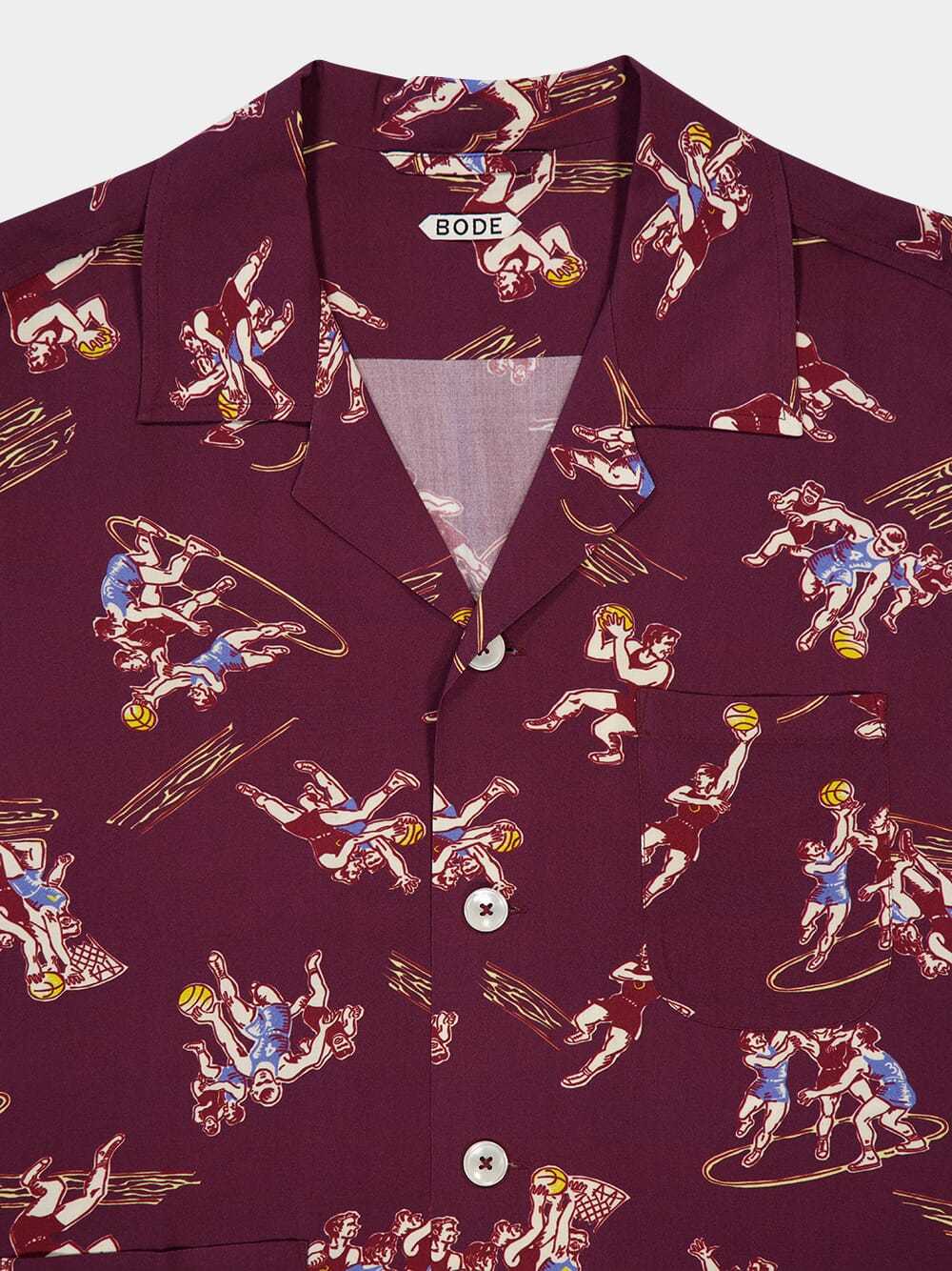 Bode Layup Shirt In Purple