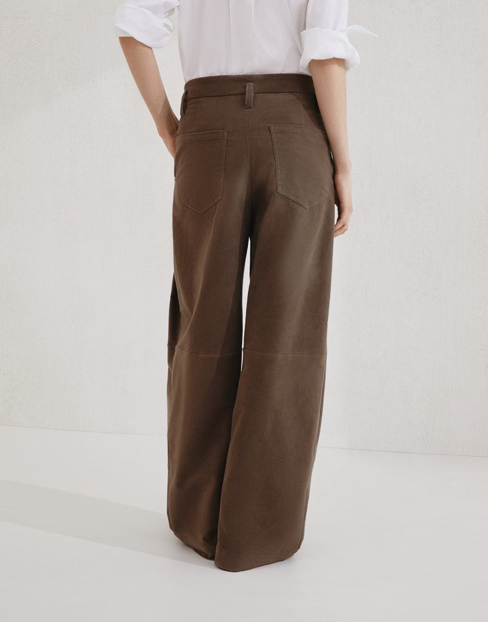 Brunello Cucinelli Belt Loops Slacks In Green