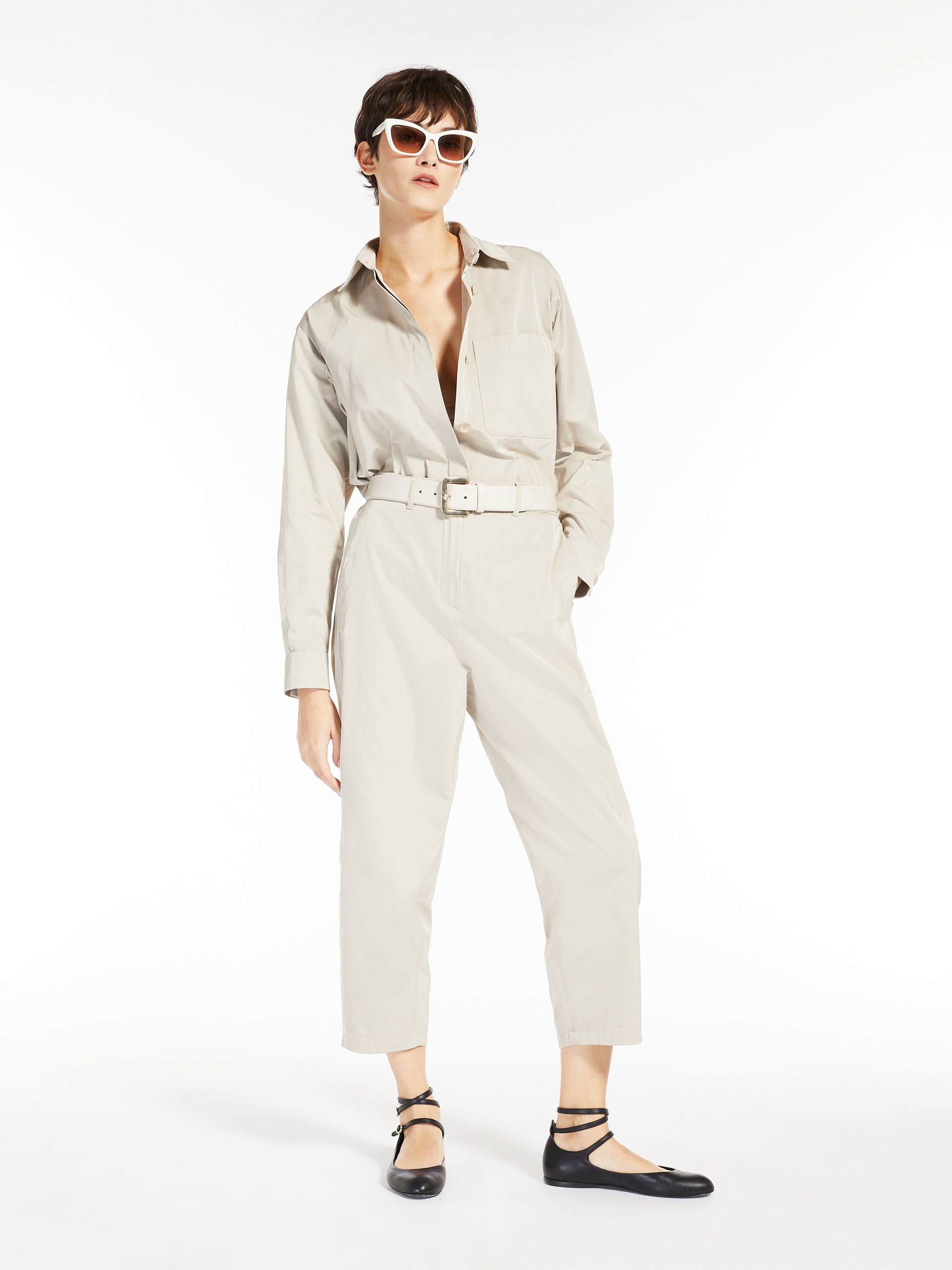 Max Mara Nine-point Casual Pants In White