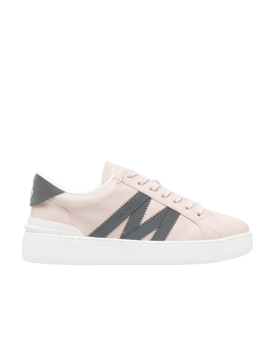 Moncler Monaco Bicolor Low-top Sneakers In White