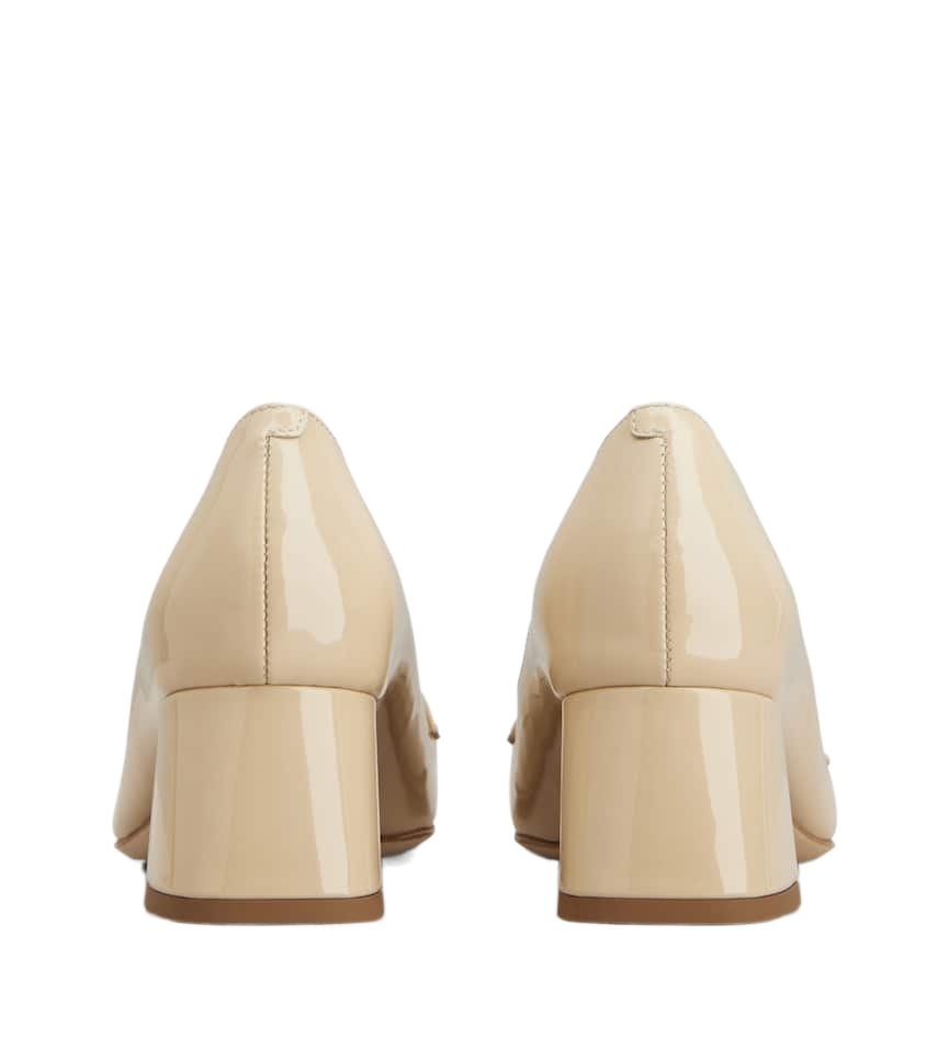 Tod's Square Toe High Heels In Nude
