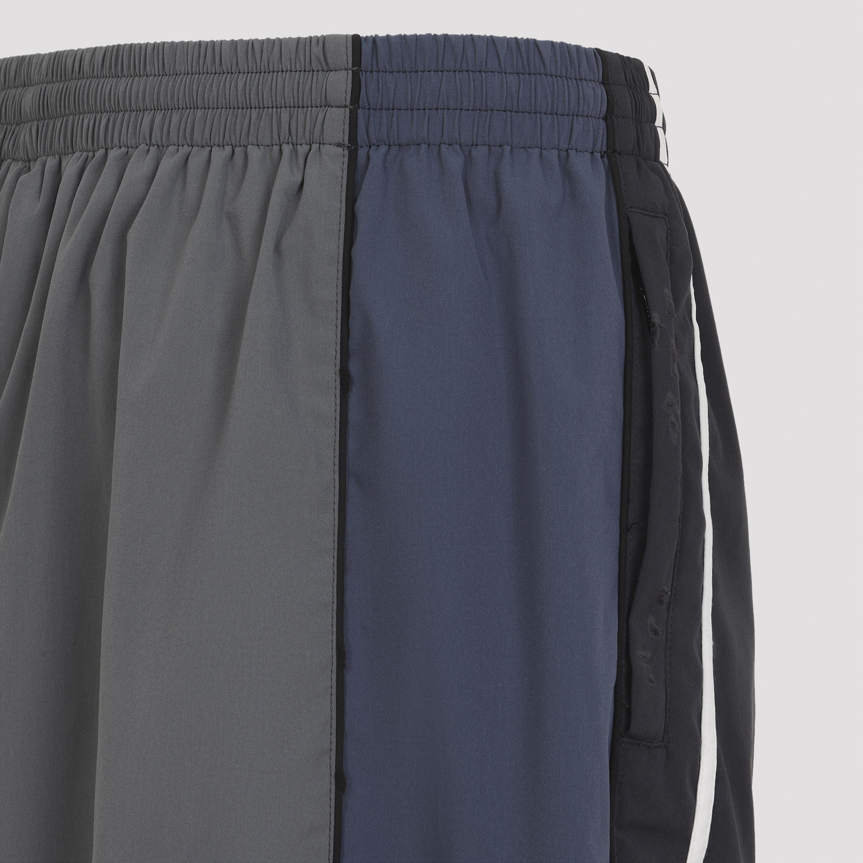Balenciaga Sporty Trousers Featuring Side Stripes In Blue