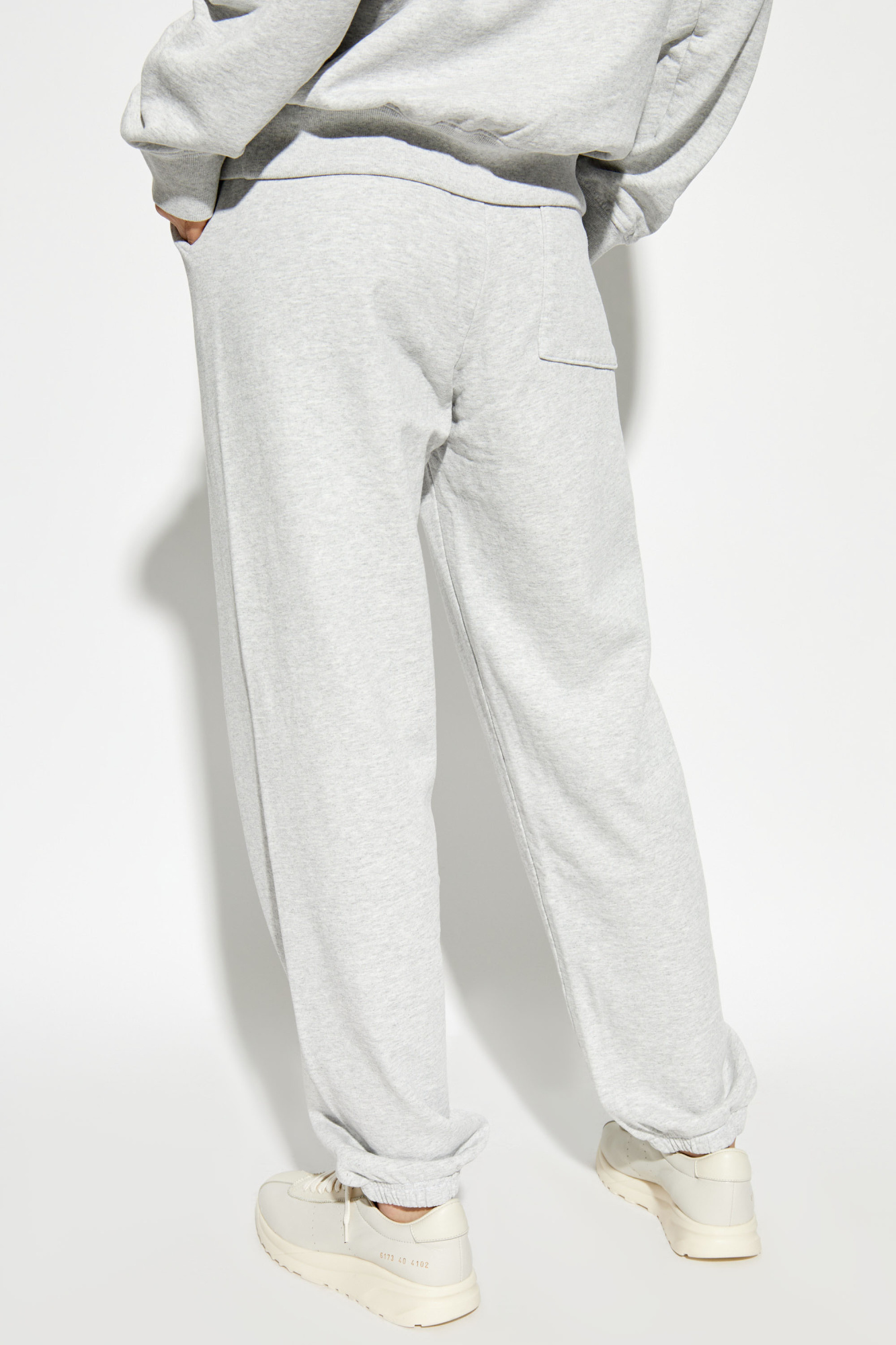 Sporty And Rich Elastic Waist Sweatpants In White