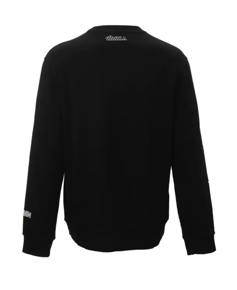Lanvin Printed Sweater In Black