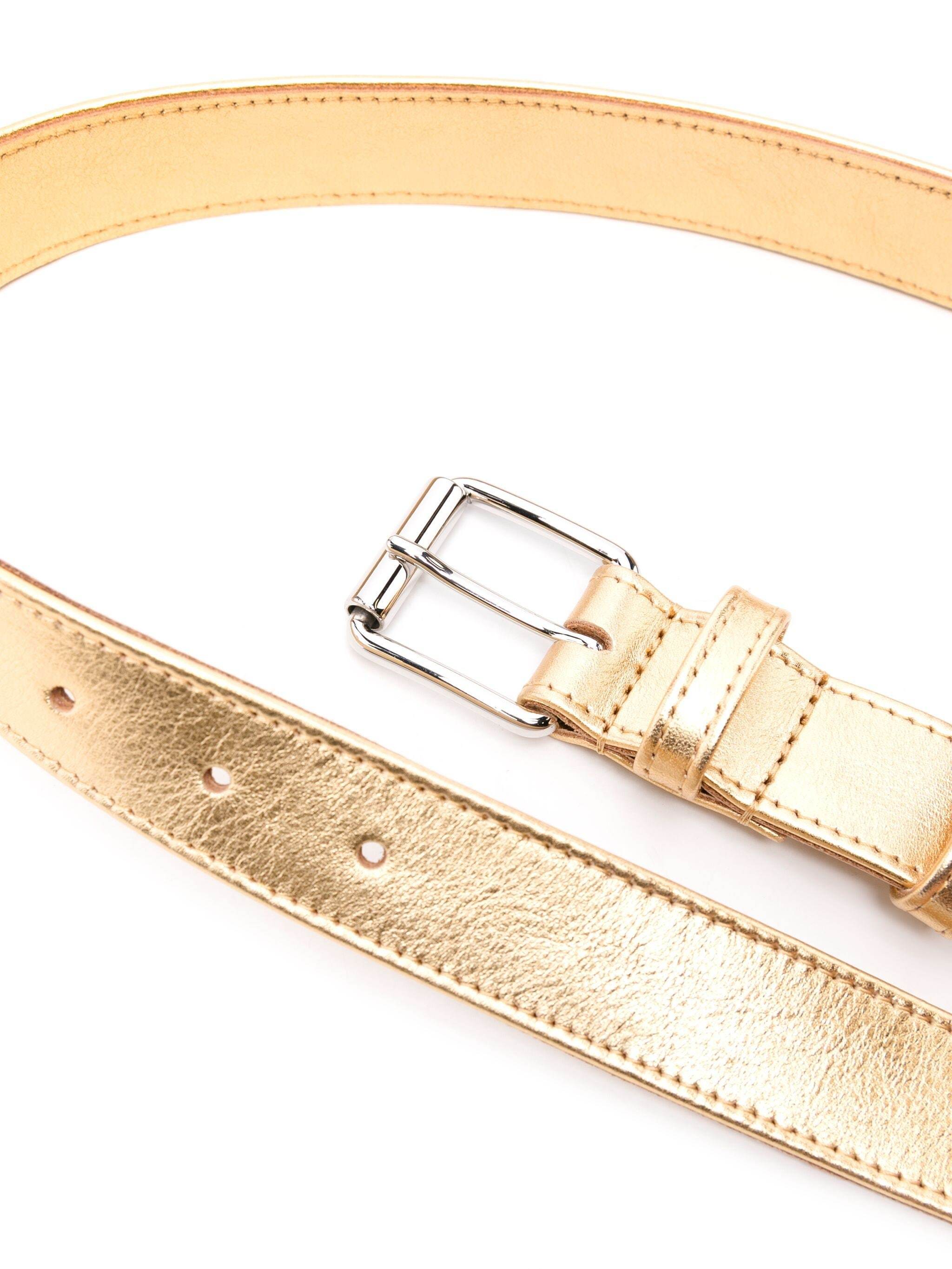COMME DES GARÇONS METALLIC LEATHER BELT 