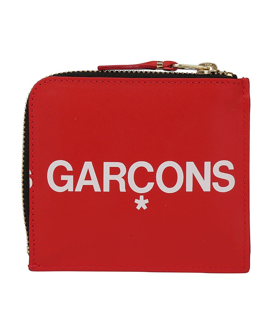 Comme Des Garçons Classic Leather Bifold Wallet With Card Slots In Red