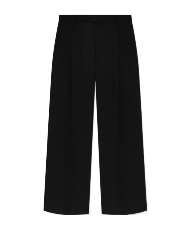 Isabel Marant 'romina' Grey High Waist Pants With Check Motif In Black